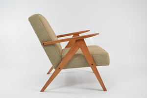 Image of Fauteuil KOMPAS chiné beige