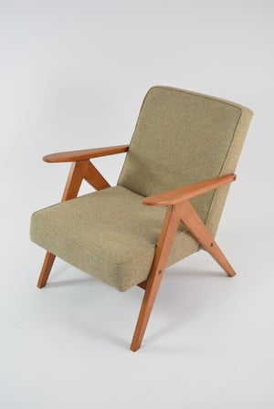 Image of Fauteuil KOMPAS chiné beige