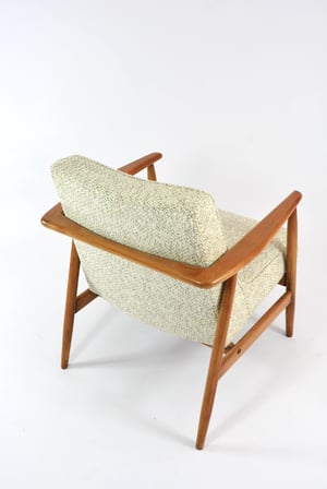 Image of Fauteuil Z chiné beige et vert