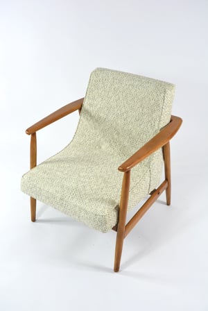 Image of Fauteuil Z chiné beige et vert