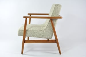 Image of Fauteuil Z chiné beige et vert