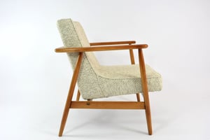 Image of Fauteuil Z chiné beige et vert