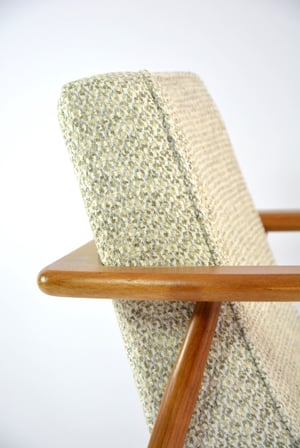 Image of Fauteuil Z chiné beige et vert