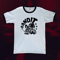 BANDIT COWBOY RINGER T-SHIRT - WHITE