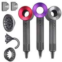 Professinal Leafless Hair Dryer 220V Negative Ion Quick Dry Home Powerful Constant Flyaway Attachmen
