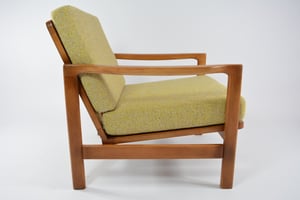 Image of Fauteuil BZ jaune chiné