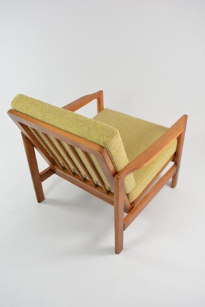 Image of Fauteuil BZ jaune chiné