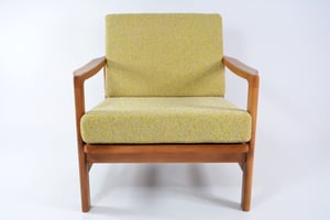 Image of Fauteuil BZ jaune chiné