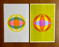 Image 1 of Risograph Globe Diptych