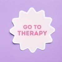 Image 3 of Go To Therapy Window Decal