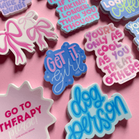 Image 2 of Go To Therapy Please! Sticker