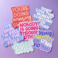 Image 2 of Your Anxiety Is Lying To You Sticker
