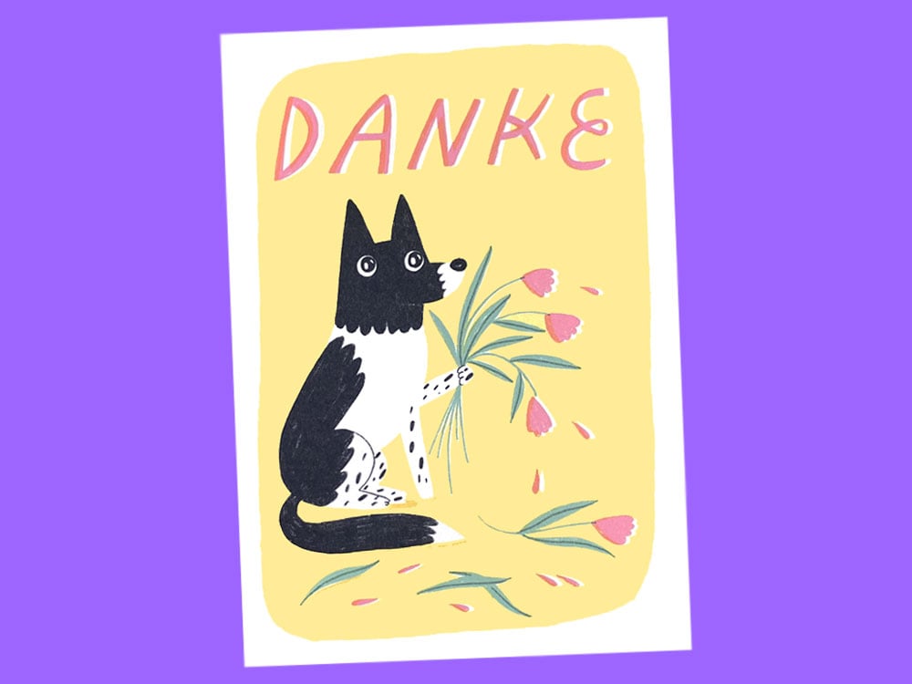 Image of POSTKARTE Danke