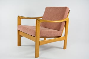 Image of Fauteuil KNOLL rose 