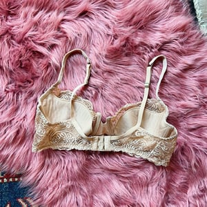 Image of Size 36C/34D - Victoria's Secret Gold Lace Vintage Bra 