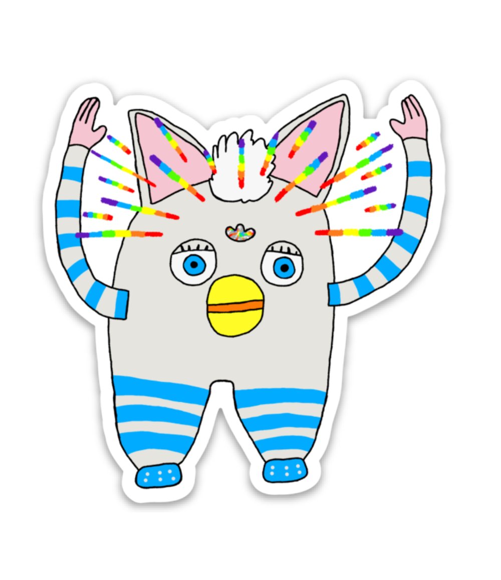 Image of PJ Phurby 3×3 vinyl sticker
