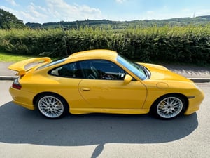 Image of Porsche 911 996 Carrera 2, Speed Yellow, Factory Aerokit, 6 Speed Manual