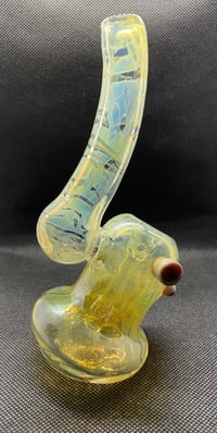 Image 3 of Leaning Silver Fume Bubbler