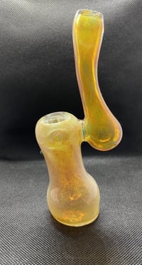 Image 1 of Amber & Purple Bubbler 