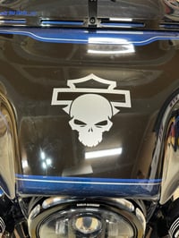 Image 4 of Tour pack and Fairing Shield Skull Combo