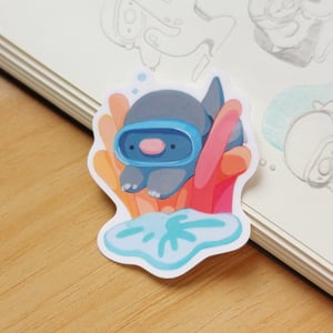 Image of Coral, Ladybug, Pond, Chomp | Glossy Stickers