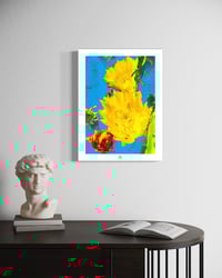 Image 2 of YELLOW CACTUS FLOWER (24X18)
