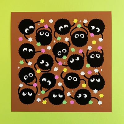 Image of Soot Sprites from Spirited Away Print