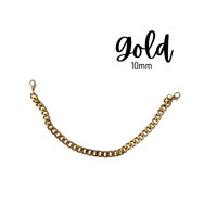 Gold 10mm hat chain