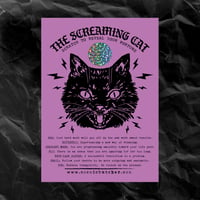 Image 3 of NEW! SCRATCH-OFF FORTUNE CARD: "SCREAMING CAT"