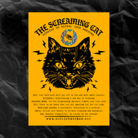 Image 1 of NEW! SCRATCH-OFF FORTUNE CARD: "SCREAMING CAT"