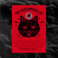 Image 4 of NEW! SCRATCH-OFF FORTUNE CARD: "SCREAMING CAT"