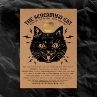 Image 2 of NEW! SCRATCH-OFF FORTUNE CARD: "SCREAMING CAT"