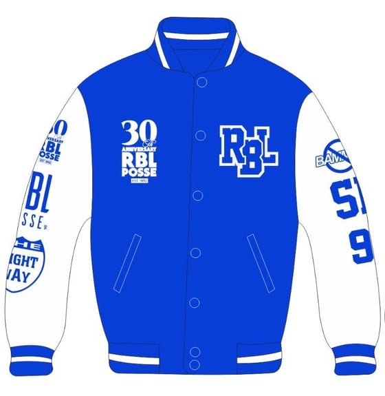 Image of RBL Posse Varsity Jacket (Royal Blue/White)