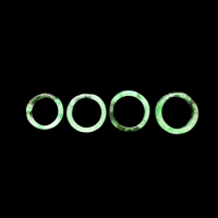 Image 8 of Premium Green And Black Jade Ring Band 