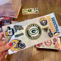 Image 2 of Uv Dtf Wrap Football Green Bay Packers Choice of 2