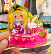 Alice - teacup sticker