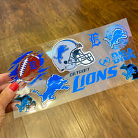 Detroit Lions Foot Uv Dtf Wrap     FB26