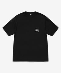 Image 2 of STUSSY_BASIC LOGO TEE (PIG. DYE) :::BLACK:::