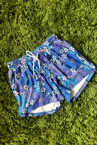 Image 1 of Jogger Shorts in Spring Fling Purple in size M and L ready to ship