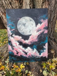 The Original Moon with Pink Clouds