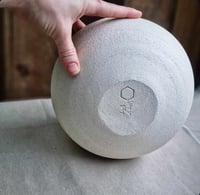 Image 3 of Raw Ceramic Vase - White