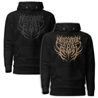 Image 1 of NEEDS MORE BLEGH DEATHCORE HOODIE - BLACKOUT LINE