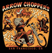 Image 3 of Arrow Choppers - Wagon Burner T-Shirt (Black)