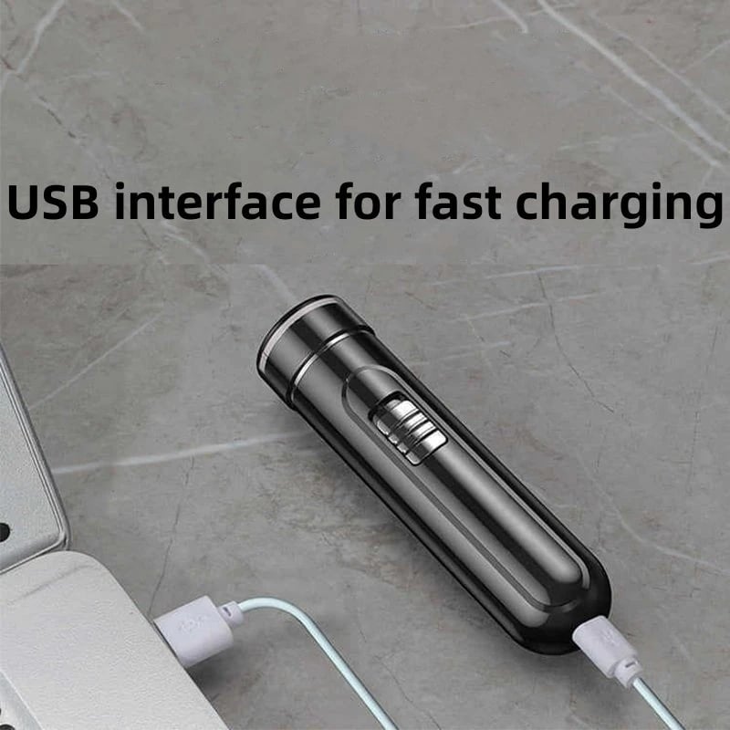 Compact & Convenient Electric Razor for Men - USB Rechargeable, Wet & Dry