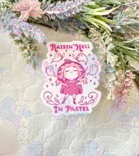 Raisin' Hell in Pastel Vinyl Sticker