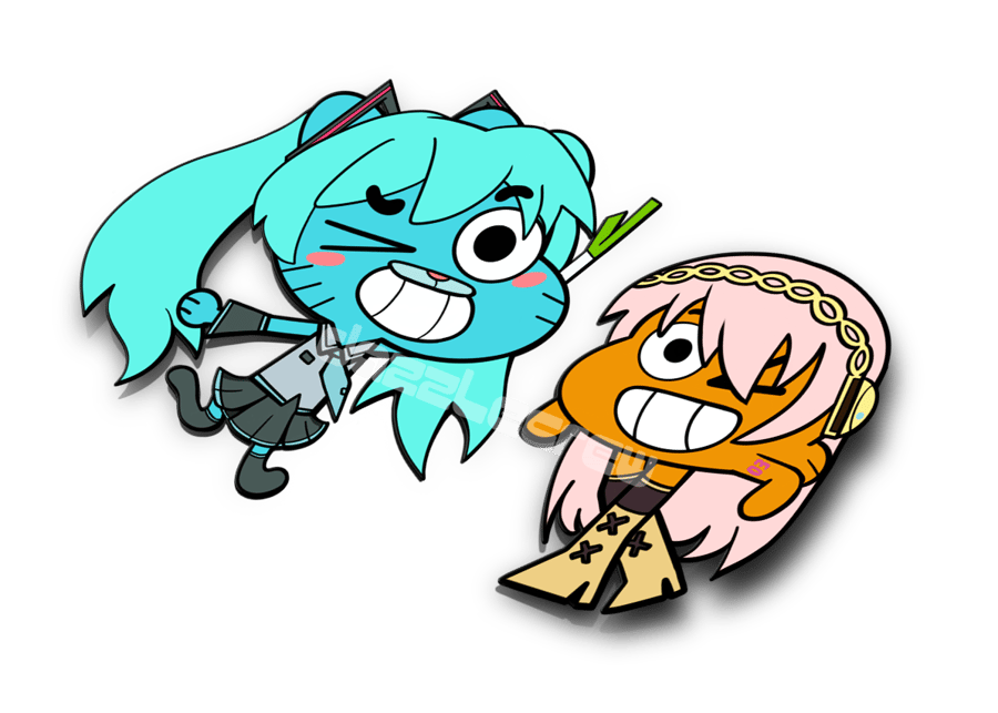 Image of Gumball and Darwin Cosplay Vocaloid Sticker