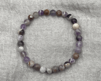 Image 3 of Flower Amethyst Crystal Gemstone Bracelet