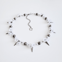 Image 3 of frosted flowers necklace