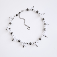 Image 1 of frosted flowers necklace
