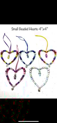 Image 1 of Glow Bead Mini Hanging Heart 
